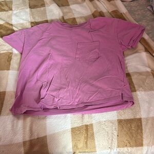 time and tru cropped tee